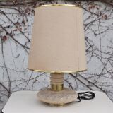 Table lamp in marble, brass and plastic, 1960
