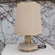 Table lamp in marble, brass and plastic, 1960