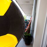 1970 fiberglass telephone booth with light