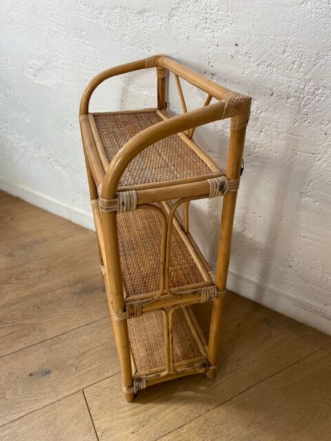Rattan shelf