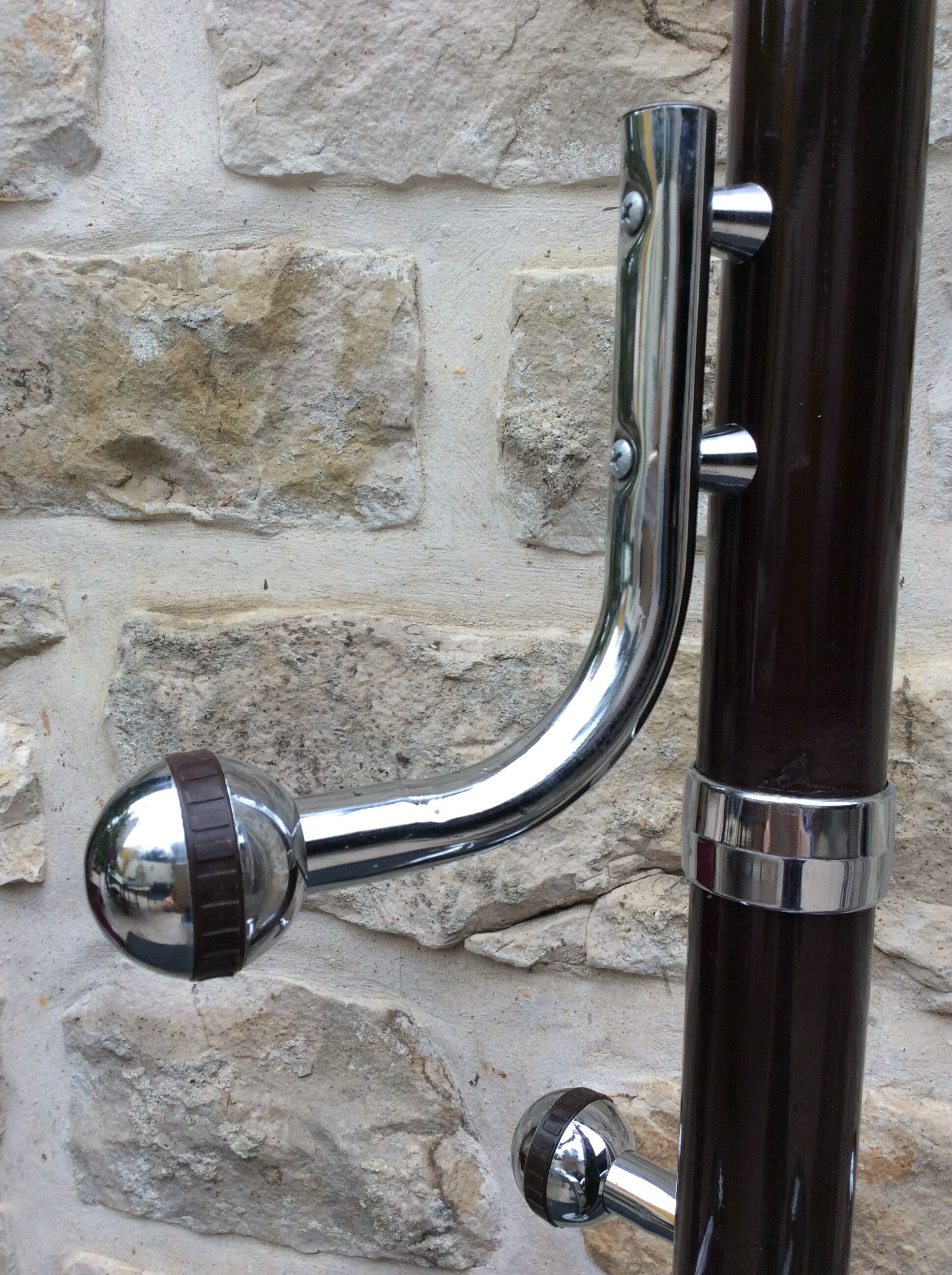 Old door coat on foot years 70