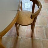 Vintage Alvar Aalto style table and chairs and stool