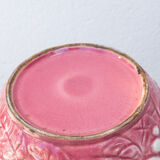 pitcher decanter slurry pink and white fruit decoration