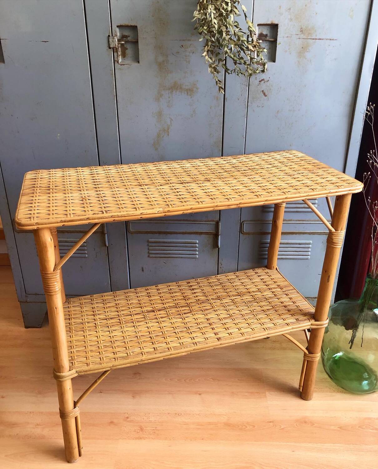 Rattan console