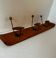 Vintage wooden and metal coat hook