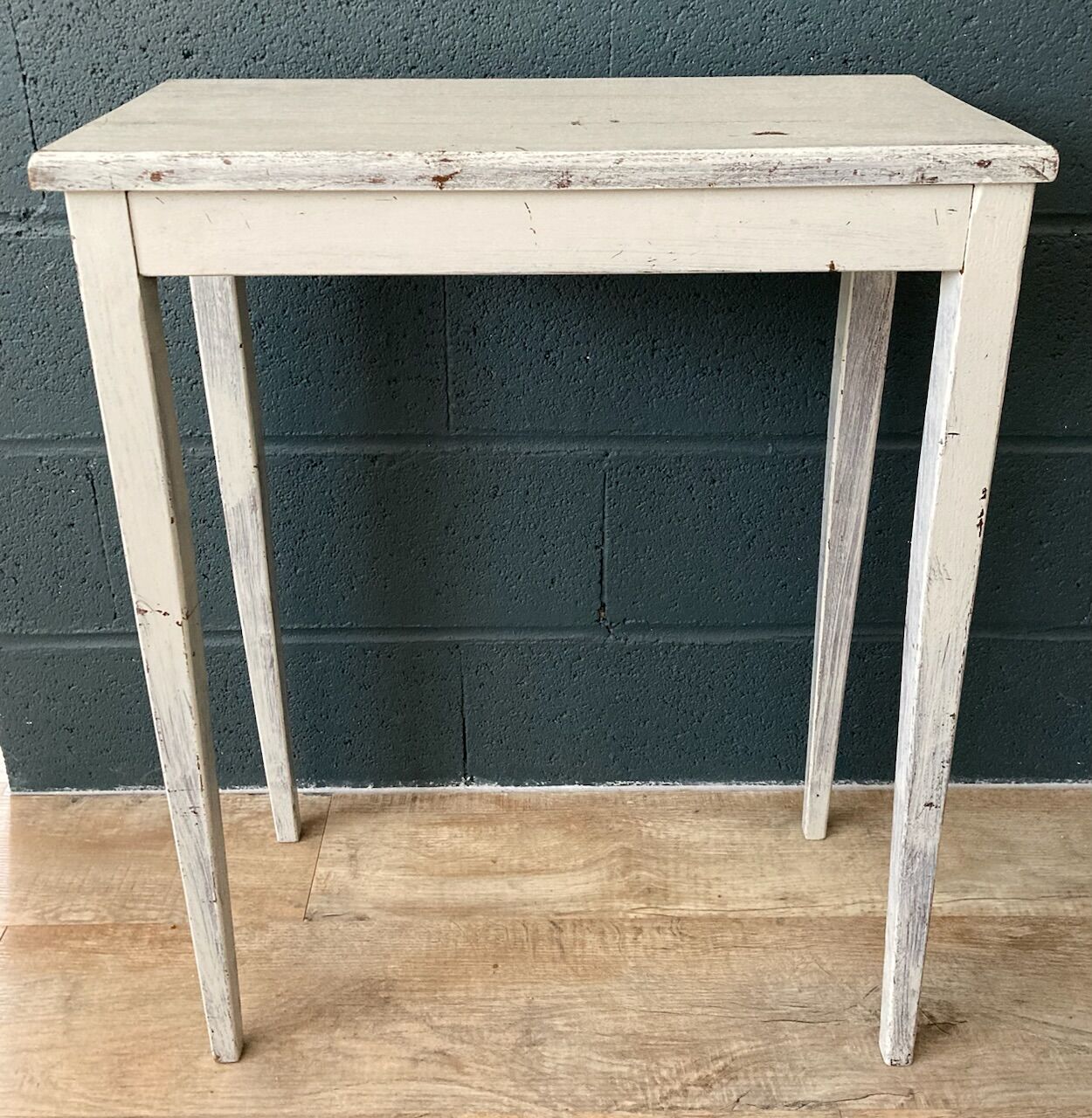 Side table in gray patinated oak