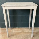 Side table in gray patinated oak