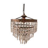 Old ceiling lamp chandelier with grapevines