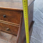 Victorian oak graduated desk – circa 1890-1910.