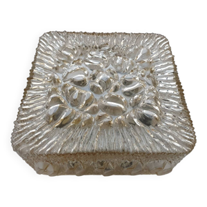 Plafonnier en verre bullé