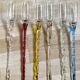Crystal champagne flutes in their bucket