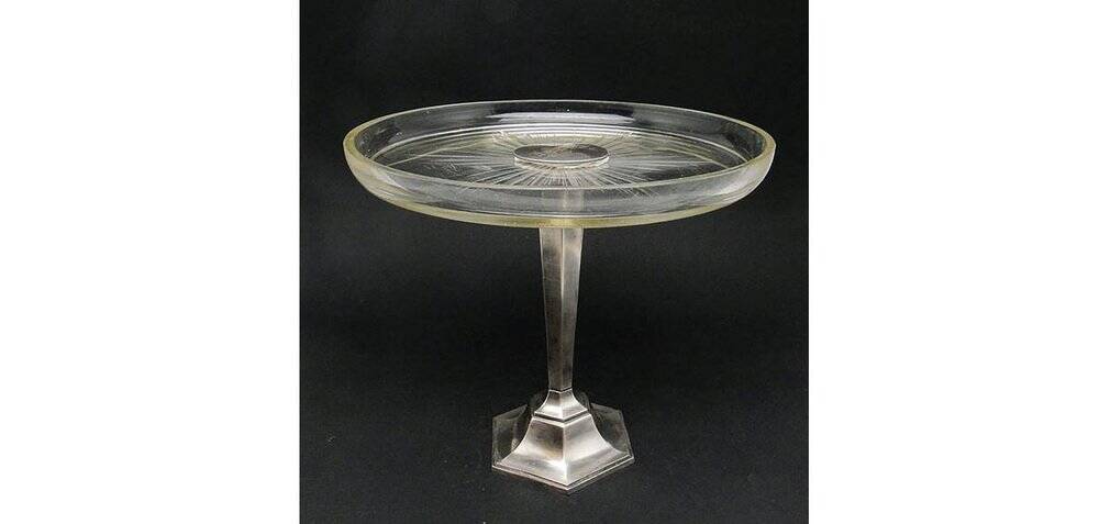 Art Deco platter from Fraget, Poland, 1930s