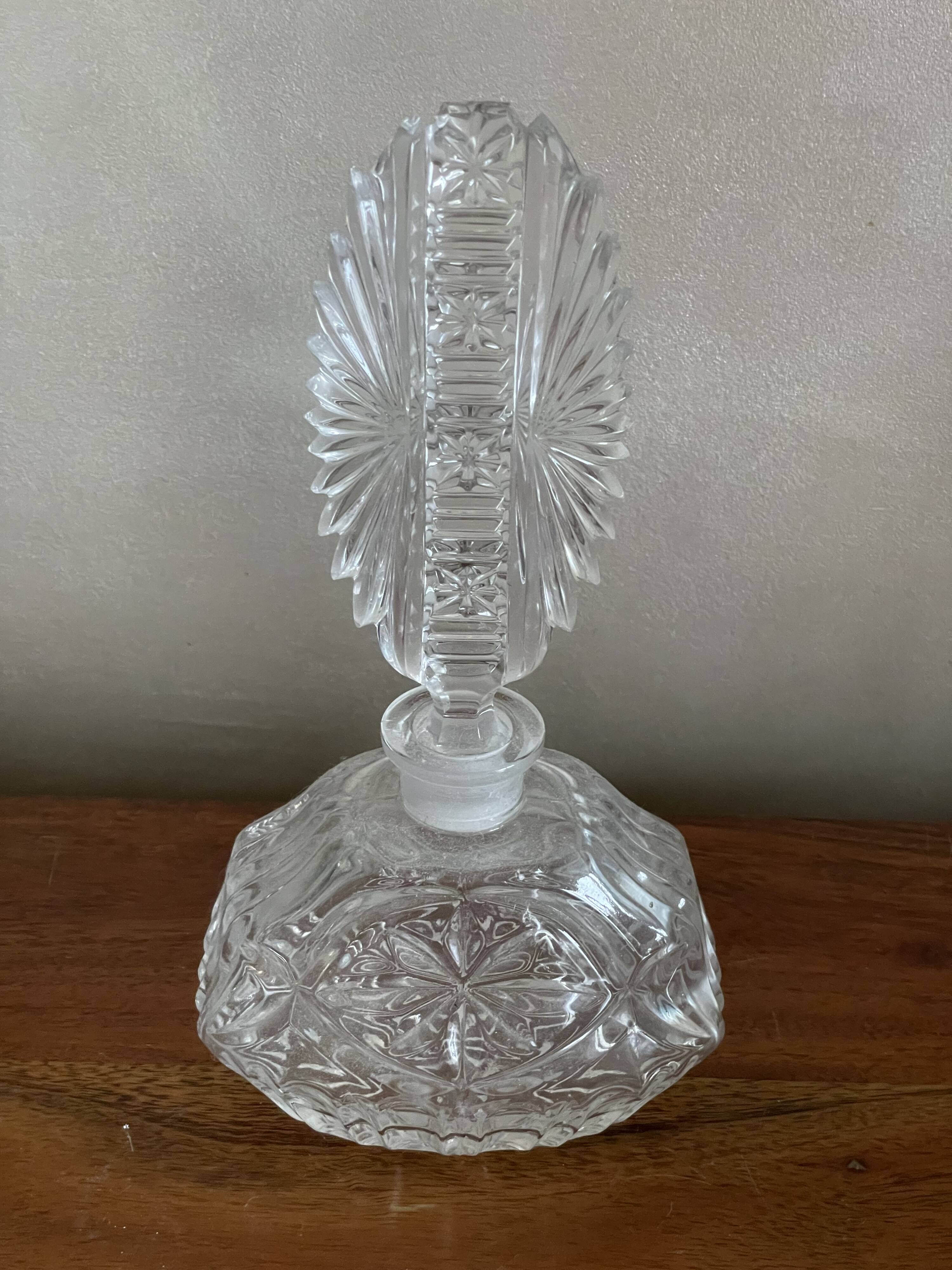 Cut glass carafe bottle