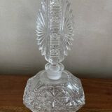 Flacon carafe en verre taillé