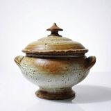 Glazed stoneware pot, Prudhomme La Borne vintage 60s-70s