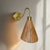 Applique murale Pencil Reed Cone mid-century modern