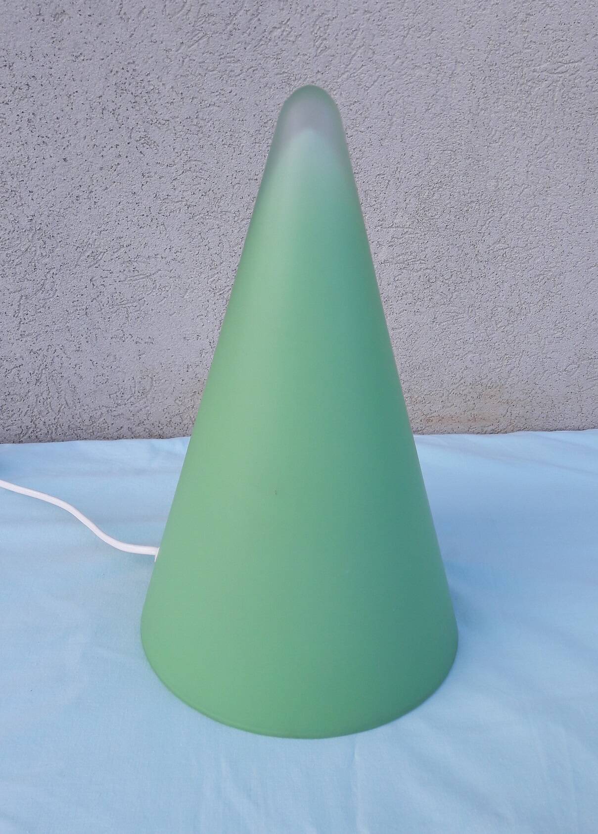 Green "teepee" lamp