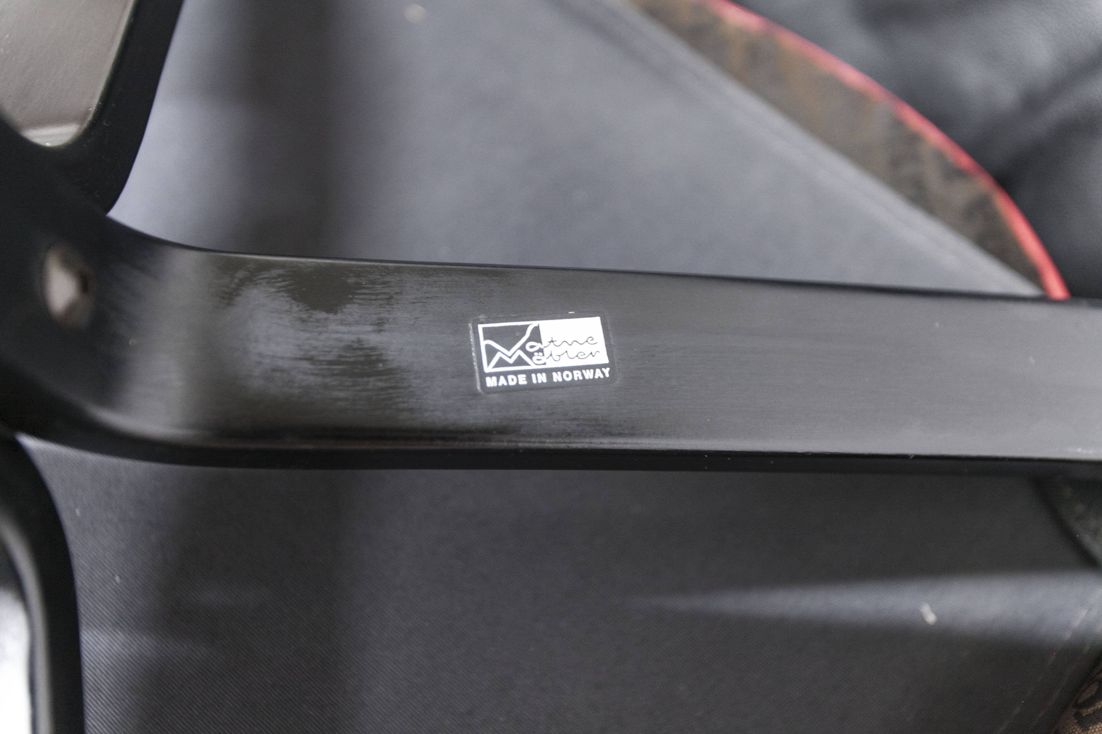 Set of armchair + ottoman viking p97 by Sigurd Russell for Poltrona Frau