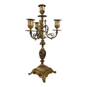 Napoleon III style bronze candelabra