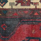 Traditional tribal wool runner rug long handwoven oriental carpet 155x320cm
