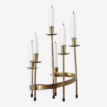 Candleholder style design Gunnar Ander for Ystad-Metall, 1950s