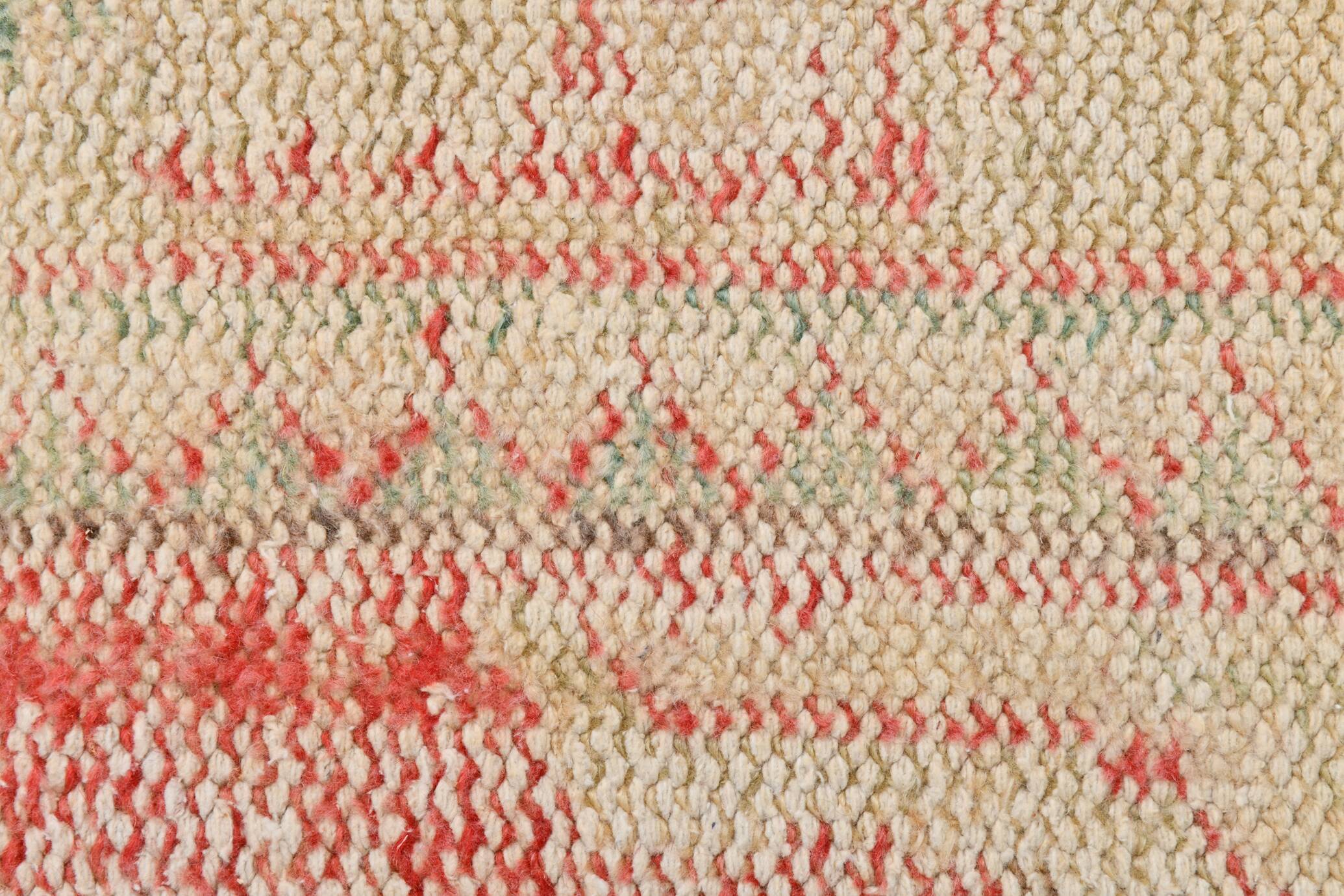 6x10 Pale Red Cream Turkish Vintage Rug,  172x295Cm SK 21080