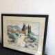 Aquarelle paysage de provence