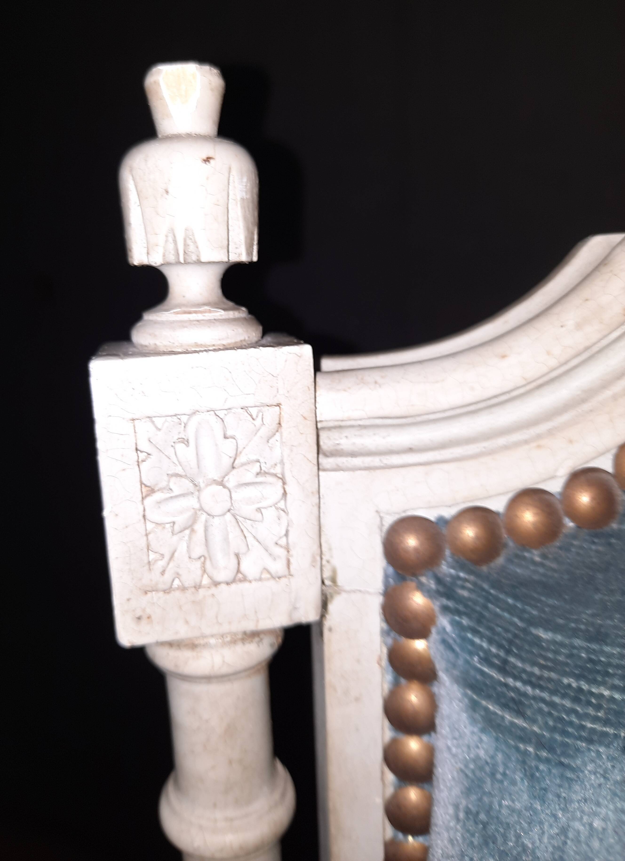 Louis XVI style upholstered chair