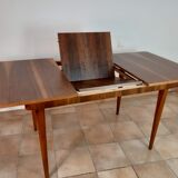 Extension table in Walnut Cesky Nabytek, Vintage Czech 1950 s