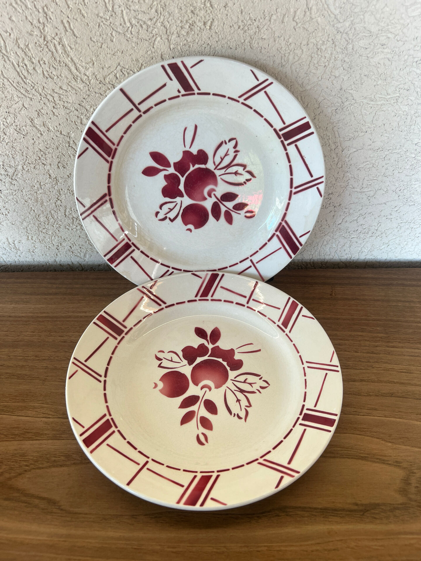Assiettes anciennes Gien