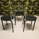 lot de trois chaises Delfina,Italy 80"