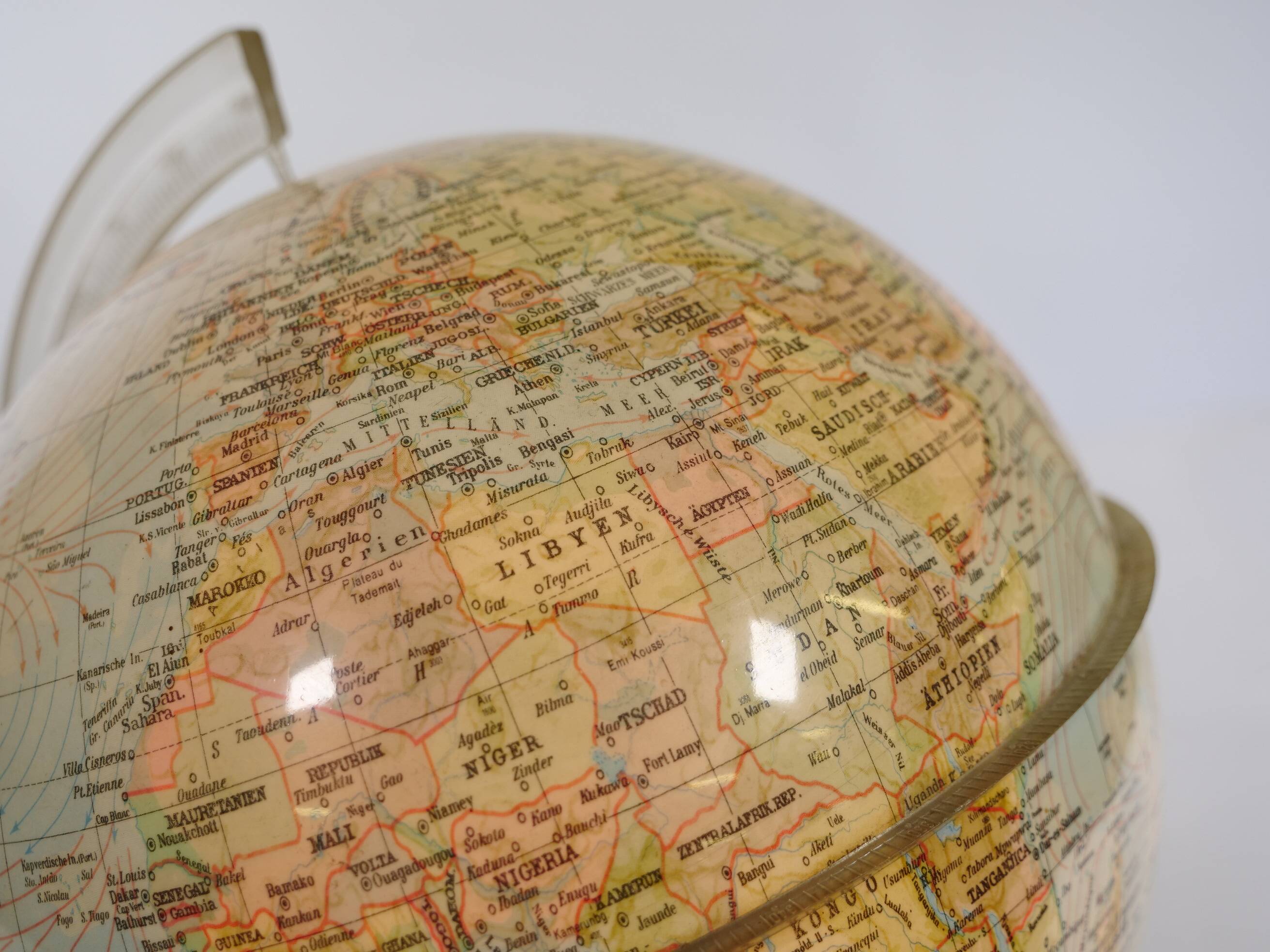 Space Age Illuminated Globe by Marco Polo for Südwest Verlag, 1970s
