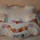 Polychrome earthenware soup