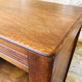 Art Deco bedside, 2 drawers in walnut Circa 40 /50