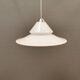 Lampe suspendue en verre opale, de la verrerie danoise Holmegaard, années 1980