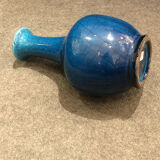 Vase craquelé bleu, XXe siècle
