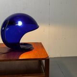Modern Italian Space Age Blue Foglia 634 Martinelli Table Lamp, by Elio Martinelli for Martinelli Luce, 1969