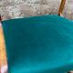 Emile and Walter Baumann walnut sleigh chair 60s