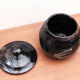 Signed ceramic covered pot