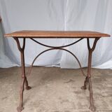 Antique bistro table with lion paws