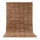 Tapis shag marocain moderne à motif quadrillage 250CMX150CM
