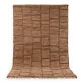 Tapis shag marocain moderne à motif quadrillage 250CMX150CM