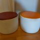 2 vintage skai beanbags, 70's