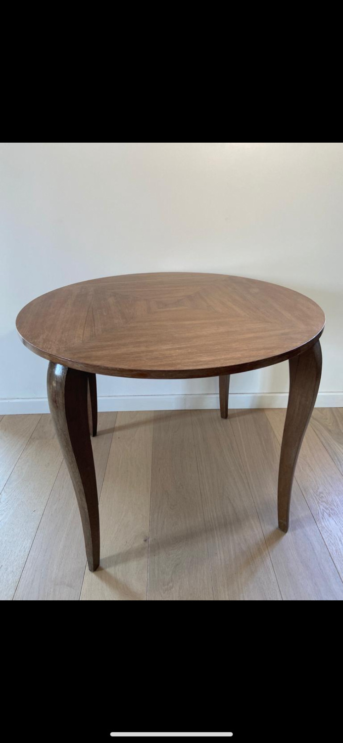 Table art deco ronde