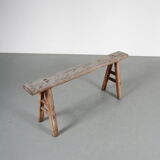 1950s Rustic wooden bench
