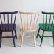 Three spindle back SH41 chairs by Yngve Ekström for Pastoe, 1960s