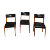 Set of 3 chairs style 60s