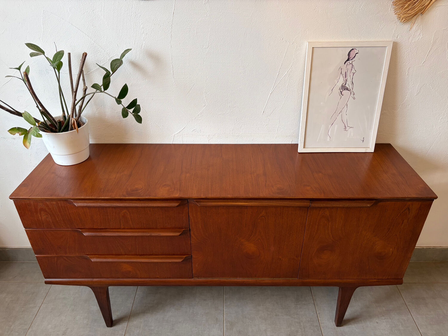 Vintage Scandinavian teak sideboard