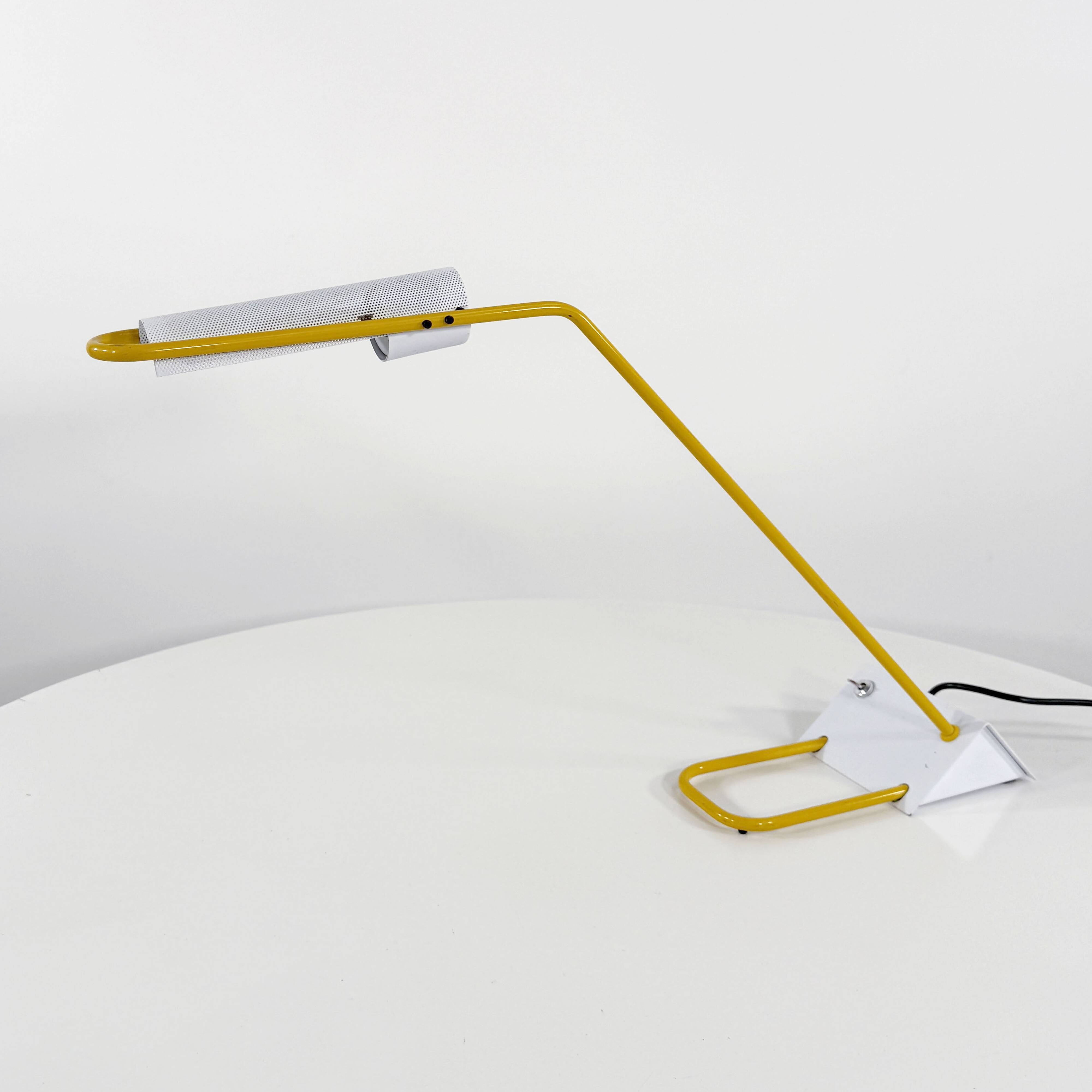 Yellow Candle desk lamp, 1980