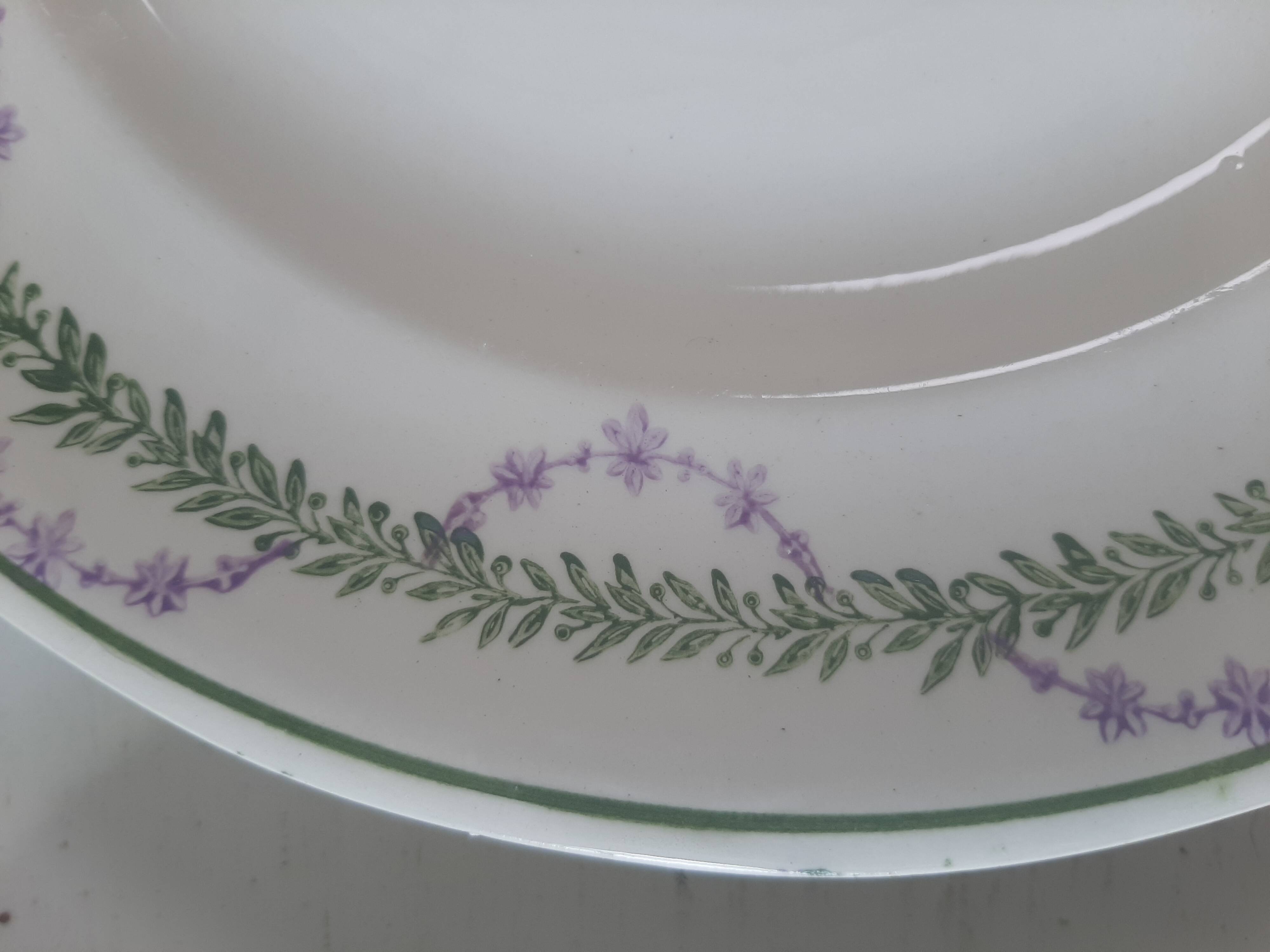 Assiettes à dessert Longwy